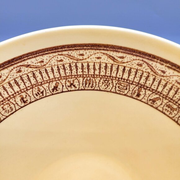 Pharohs Gold Taylor Smith Taylor TST Master Salad and 6 Salad Place Bowls Set - Picture 8 of 11